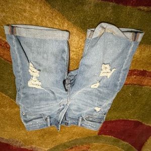 Abercrombie kids cut off boys jean shorts